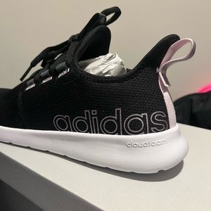 Brand New ADIDAS CLOUDFOAM PURE 2.0 RUNNING SHOES Ladies SZ 9 Black/Almost Pink